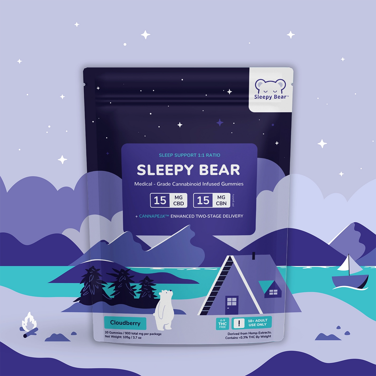 Sleepy Bear (CBD/CBN) - Sleep Support