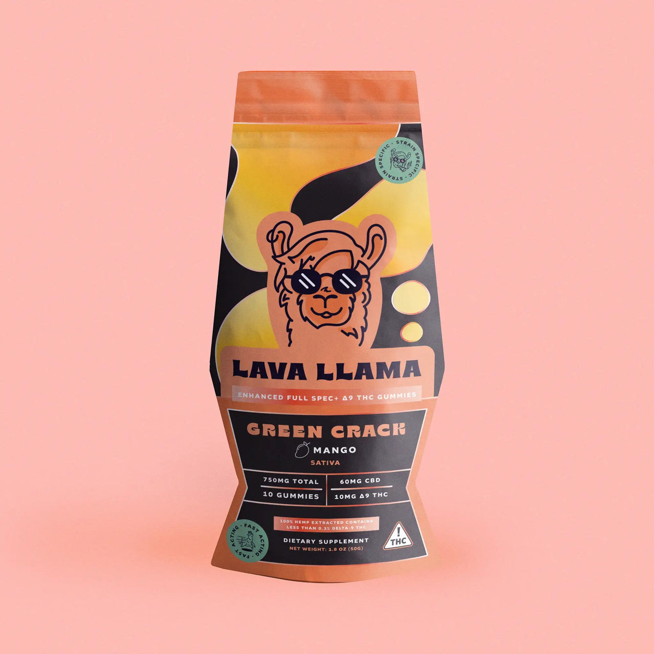 Lava Llama (CBD/Δ-9THC) - Green Crack