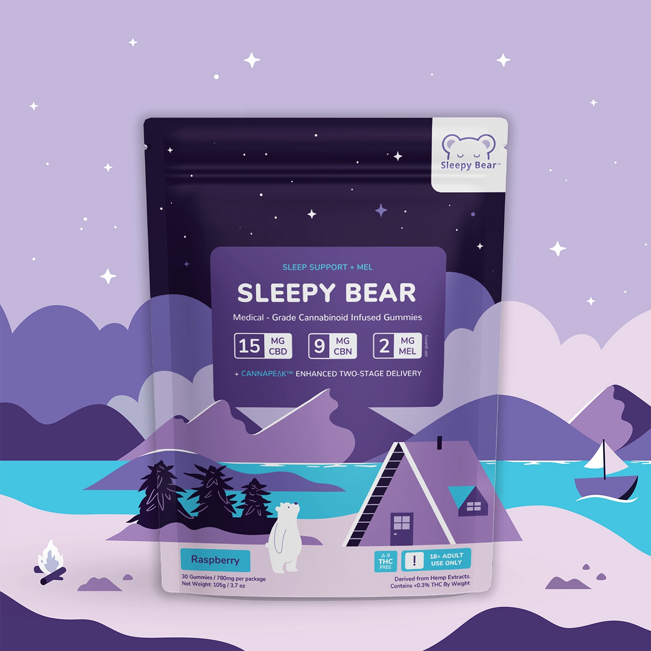 Sleepy Bear (CBD/CBN/Melatonin) - Sleep Support