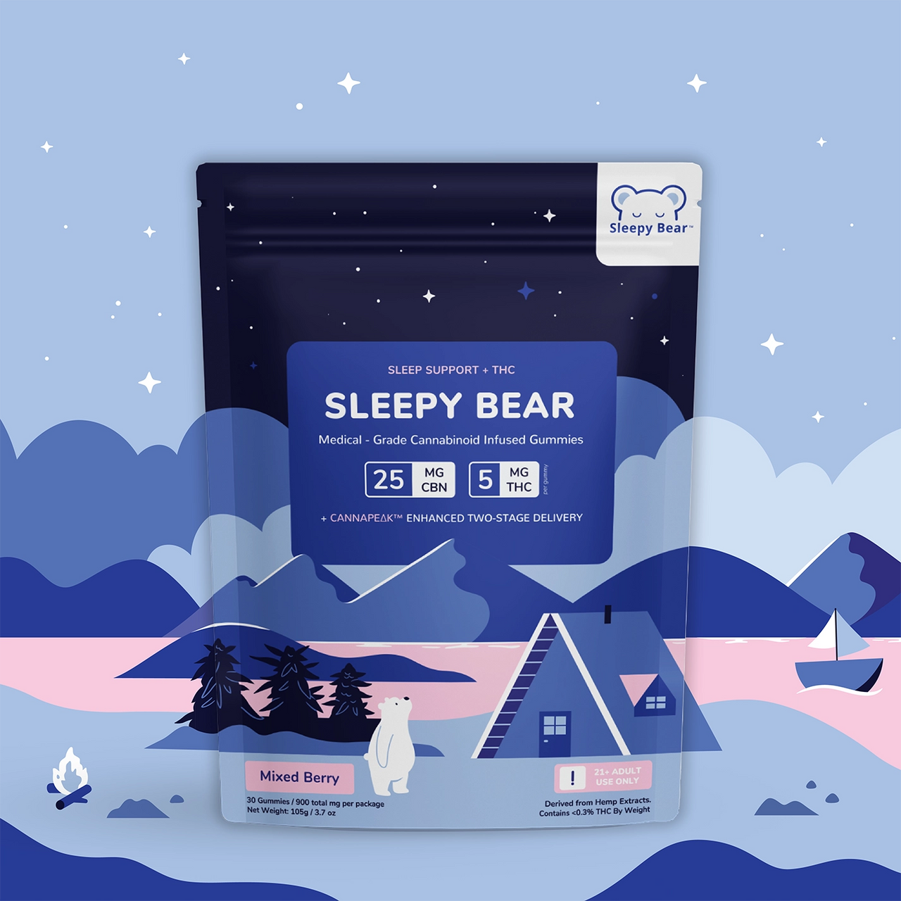 Sleepy Bear w. THC (CBN/THC) - Sleep Support